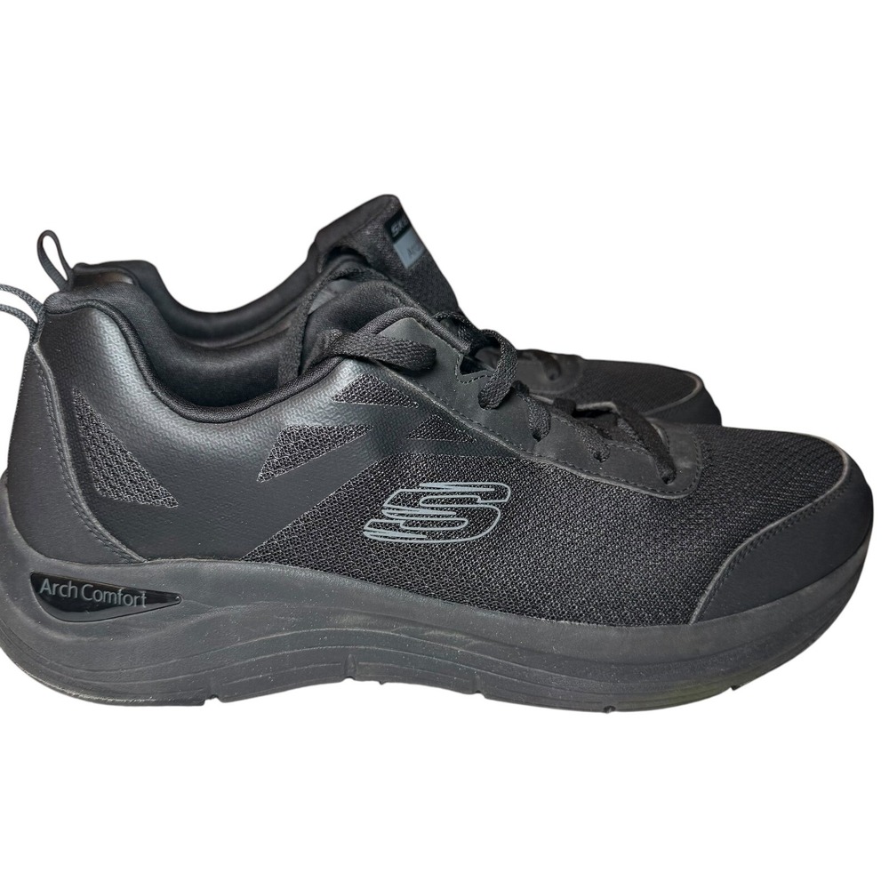 Skechers Arch Comfort Walking Shoes Sneakers Cushioned Black